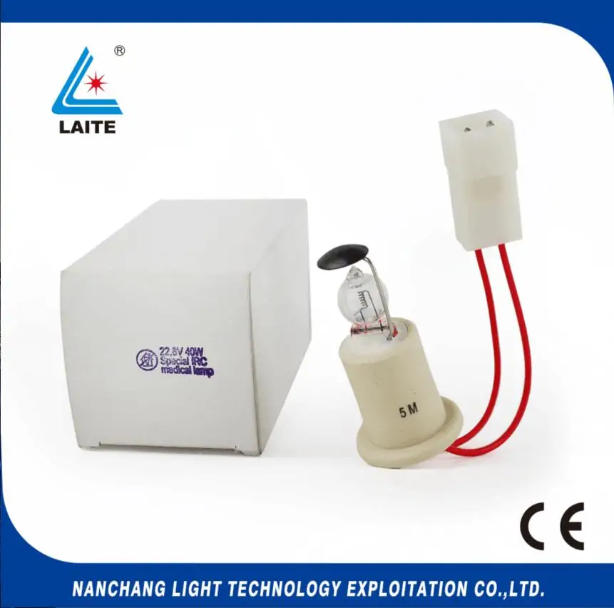 

22.8V 40W Merilux 485761 spare bulb Merivaara X3 X5 22.8V40W ICU operation surgical halogen lamp free shipping-5pcs