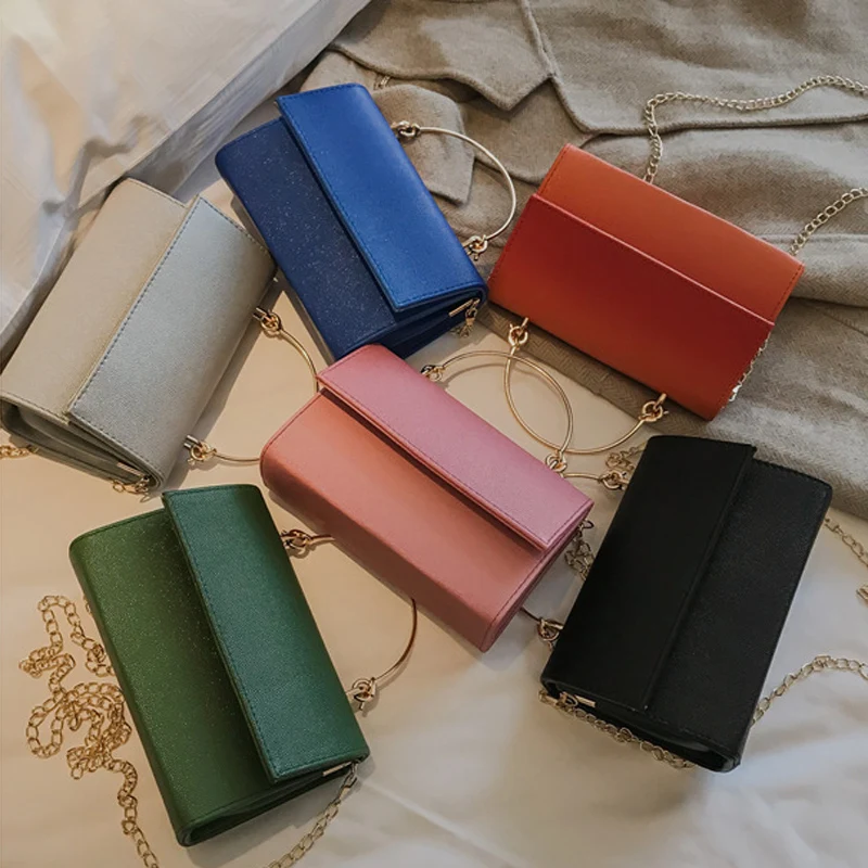 

2019 New Korean Version Of The Small Square Fashion Women's vintage Shoulder Bag Shoulder Bag Messenger Bag Mobile Phone Bag