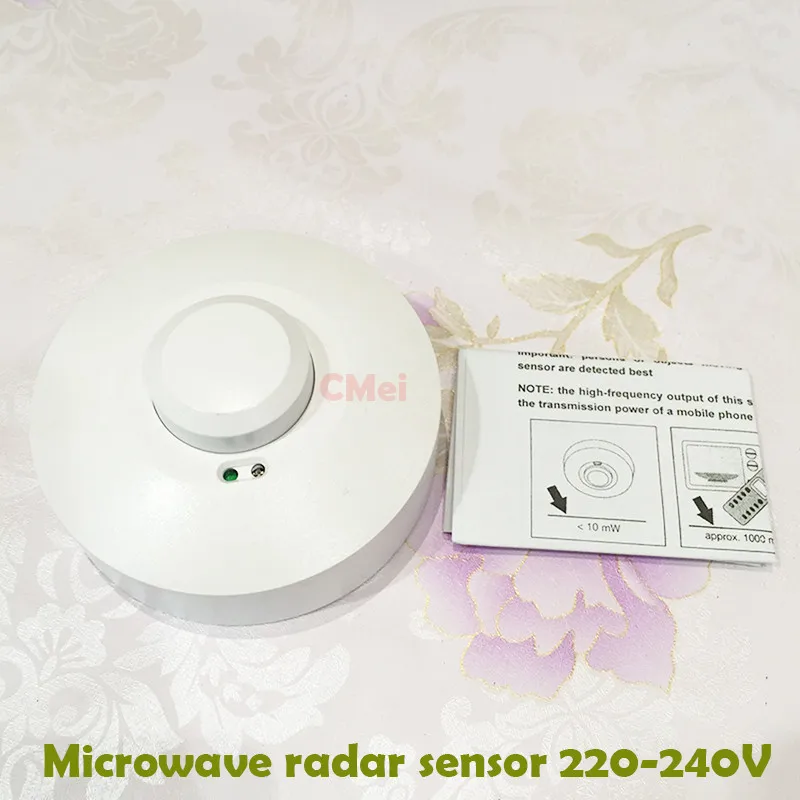 New Electric Unit Automatic Microwave Radar Sensor Light Switch PIR Ceiling Body Motion Detector 220V 1200W  Free shipping 1YY  (7)