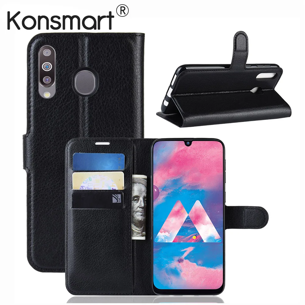 Кожаный чехол книжка KONSMART для Samsung Galaxy M30 A10 A20 A20E A30 A40 A50 A60 A70|Бамперы| |