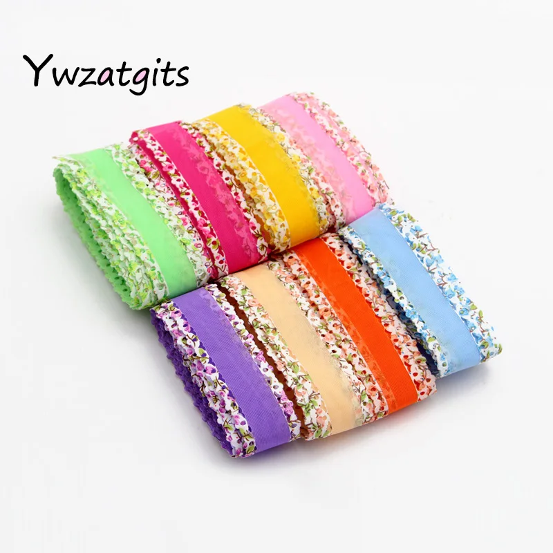 

ywzatgits 3yards/lot 25mm Organza Ribbons Hair Bow Handcraft Wedding Party Sewing Decoration DIY Accessories YP0104