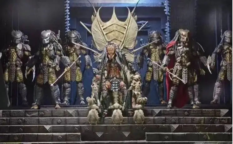 NECA оригинальные Хищники клан лидер трон ПВХ фигурка Модель Коллекция
