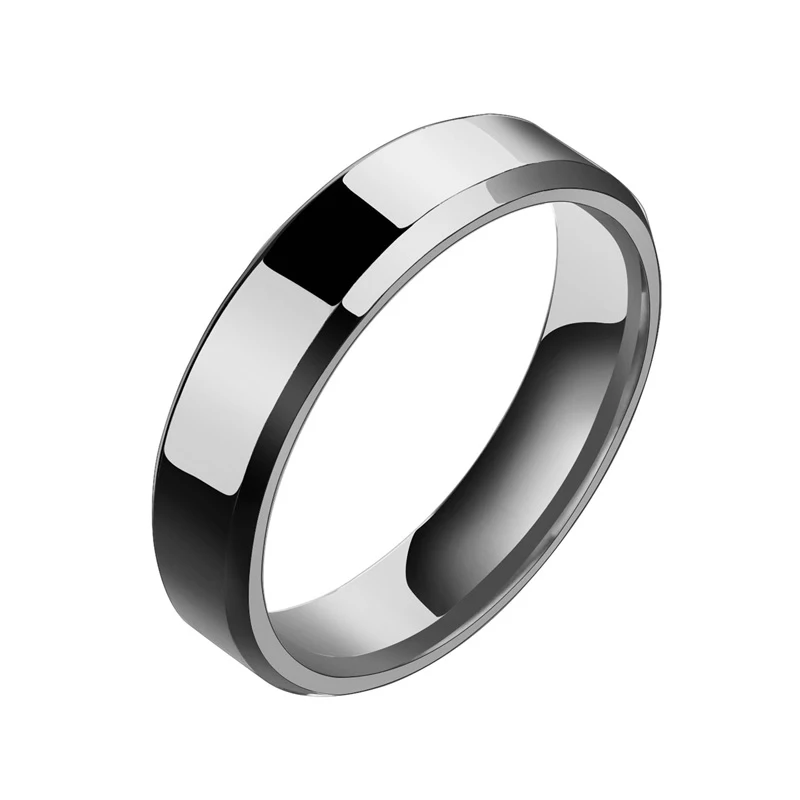 6mm Stainless Steel Ring For Women Men Fashion Gold Color Finger Rings Wedding Band Jewelry Gift wedding rings finger rings jewelry rings ring jewelry womens ring