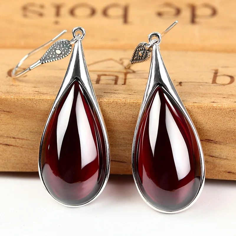 

Pendientes Oorbellen Offer Sale Brincos Aretes Brinco The Original Manual S925 Long Jia Shun Ears Thai Female Natural Drop