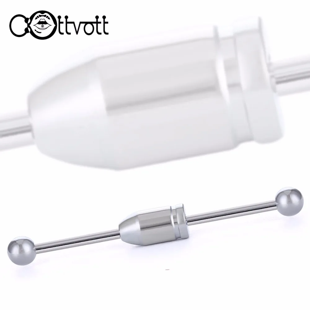 

2pc/lot Punk Industrial Barbell Piercing Tragus 316L Stainless Steel Ear Plugs Helix Body Jewelry for Women Men 42mm Long GY03