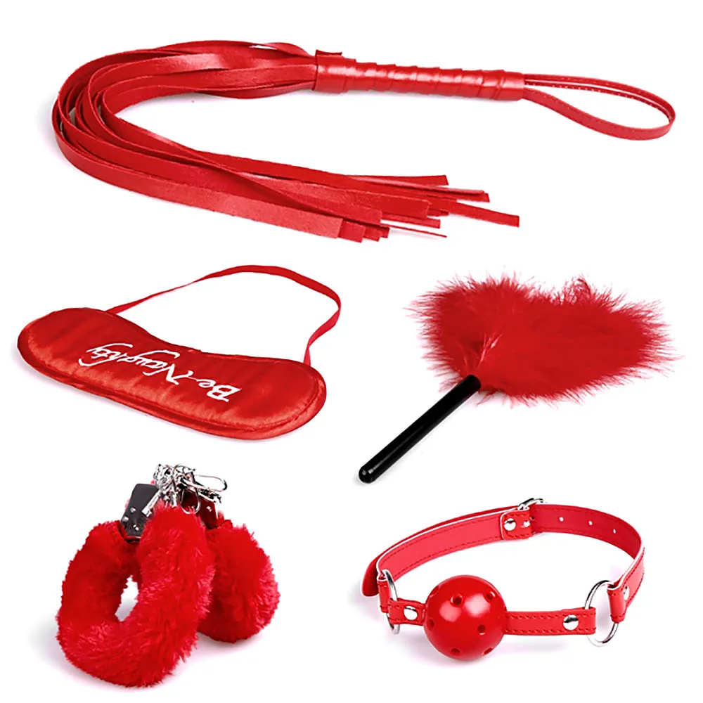 

Citygirl 5pcs/set Toy Passion Bed Restraint Set Kit Bondage Fetish Funny Love For Gags & Practiccal Jokes