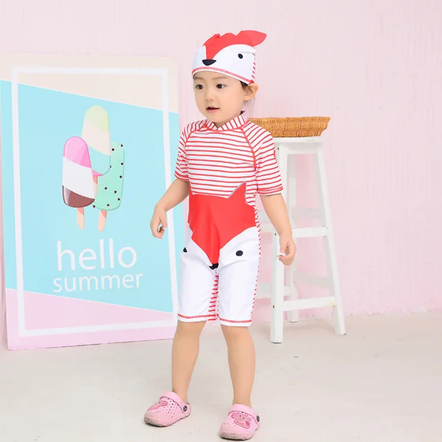 Special Offers Sweet Cartoon Animal Modeling Swimsuit For Girls 2018 Children's Short Sleeved Short Pants Sunscreen Swimwear And Swimming Cap Special Offers Sweet Cartoon Animal Modeling Swimsuit For Girls 2018 Children's Short Sleeved Short Pants Sunscreen Swimwear And Swimming Cap