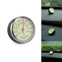 Мини-автомобиль часы термометр приборной панели механика датчик температуры автомобиля внутри украшения