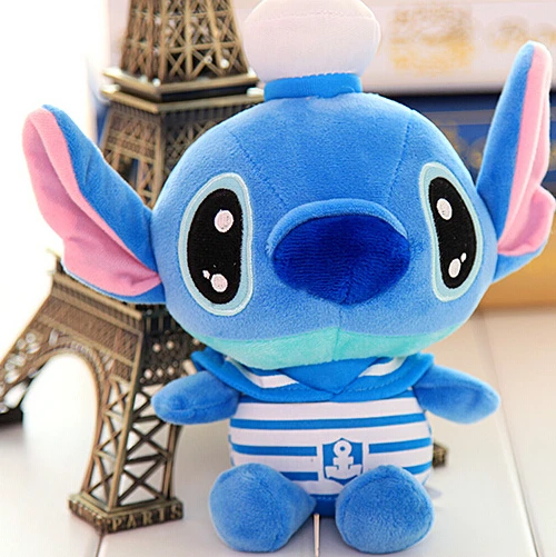 Special cute 1pc 20cm mini cartoon navy Stitch little plush hold font b doll b font