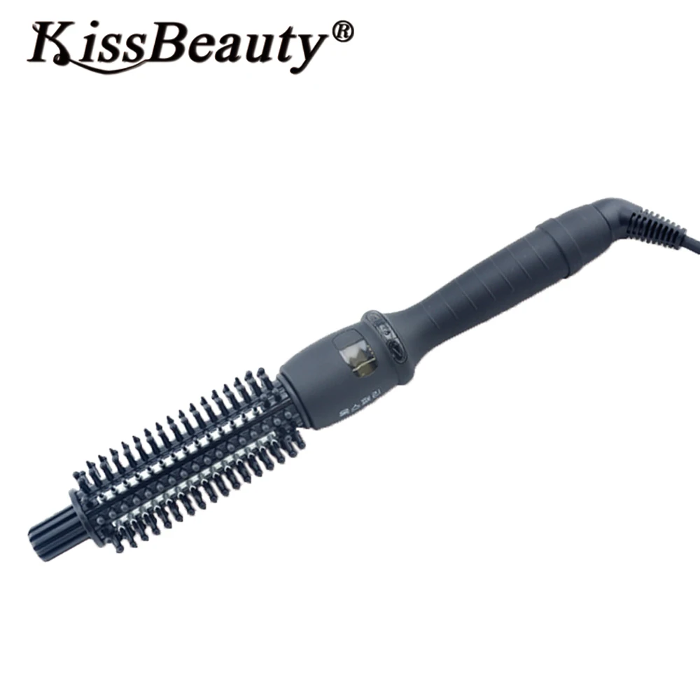 Цена Kissbeauty ЖК дисплей щетка для волос гребень щипцы для завивки Керамика Инструменты для укладки Для мужчин короткие волосы Электрический уклад...