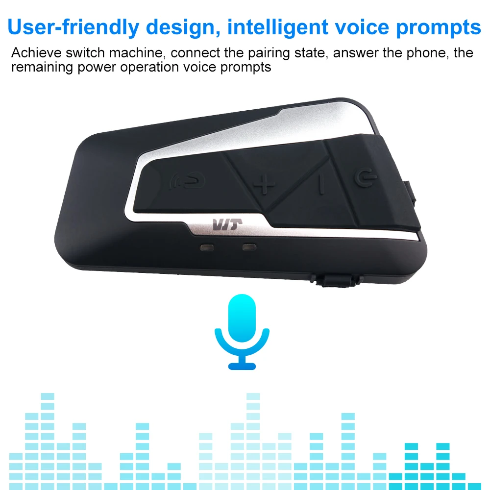 Одна пара T9S мотоциклетный шлем bluetooth домофон IPX7 водонепроницаемый 1000 м мотоцикл BT Переговорная беспроводная гарнитура с fm-радио