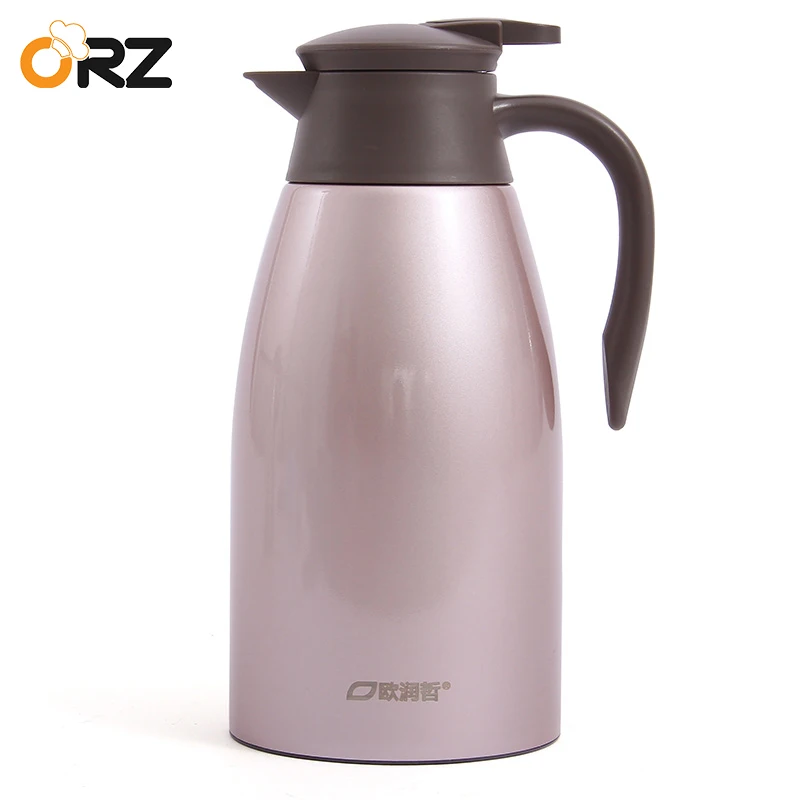 ORZ 2L 304 Stainless Steel Vacuum Flask Coffee Tea Thermos Flask Bottle