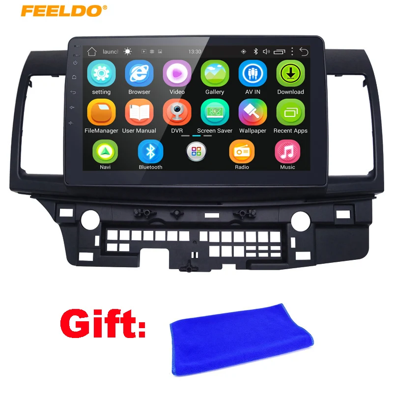 

FEELDO 10inch Bigger HD Screen Android 6.0 Quad Core Car Media Player With GPS Navi Radio For Mitsubishi Lancer EX