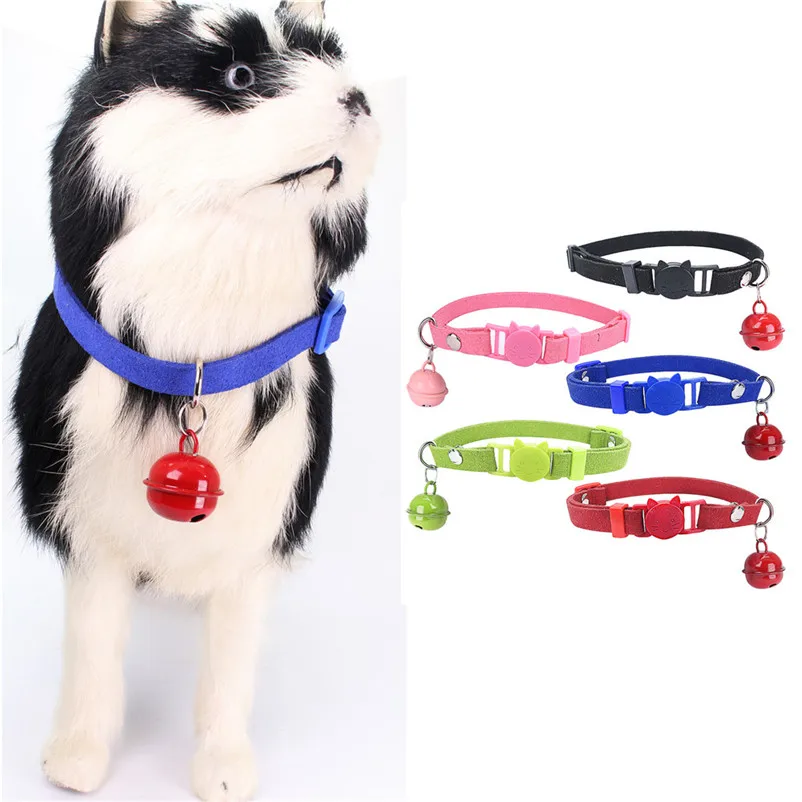 Pendant collar for cats Microfiber Cat Head Pet dog Adjustable Collar Cat Puppy Necklace pet Product Leash and Harnesses A14 (3)