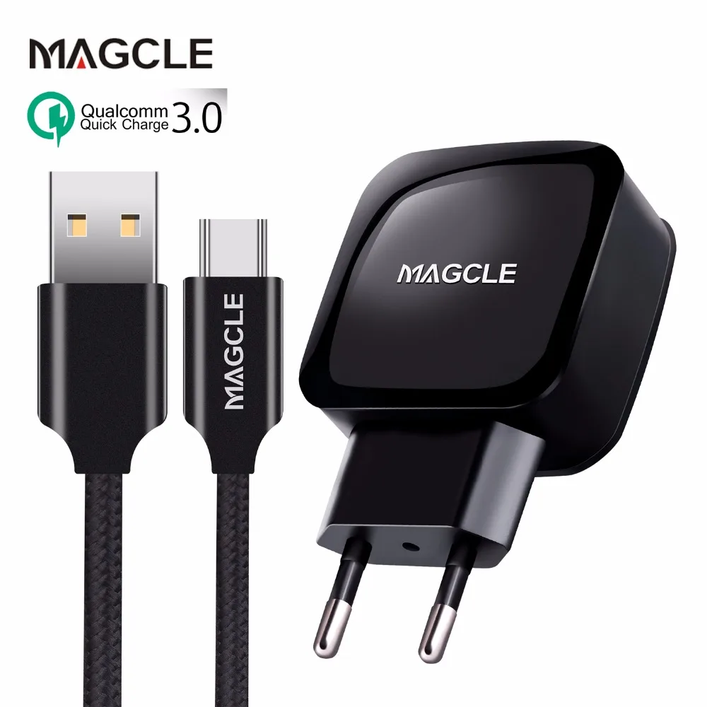Зарядное устройство Magcle QC3.0 18 Вт быстрое зарядное 3 0 + usb-кабель 2A для Samsung Huawei xiaomi