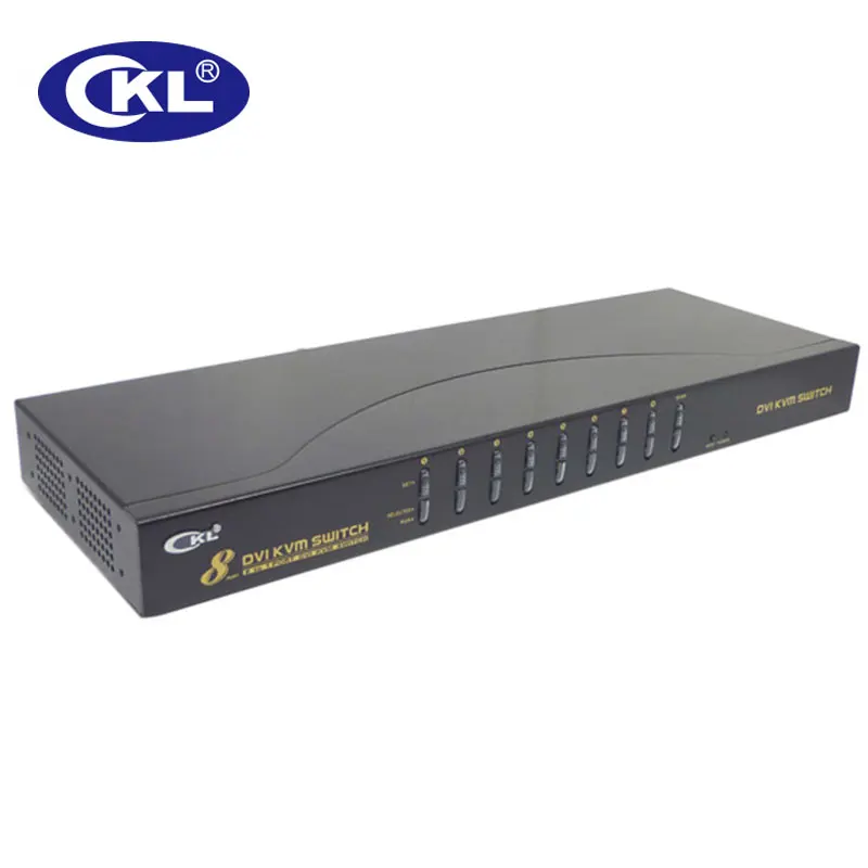 Коммутатор CKL с 8 портами USB PS/2 DVI KVM поддержка портов аудио автоматическое