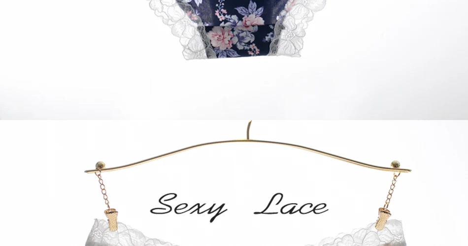 Japanese Wind New Brand Sexy Underwear for Women Lady Print Floral Briefs Panties Lace Decoration Mid Waist Intimates Tangas Bragas  (30)