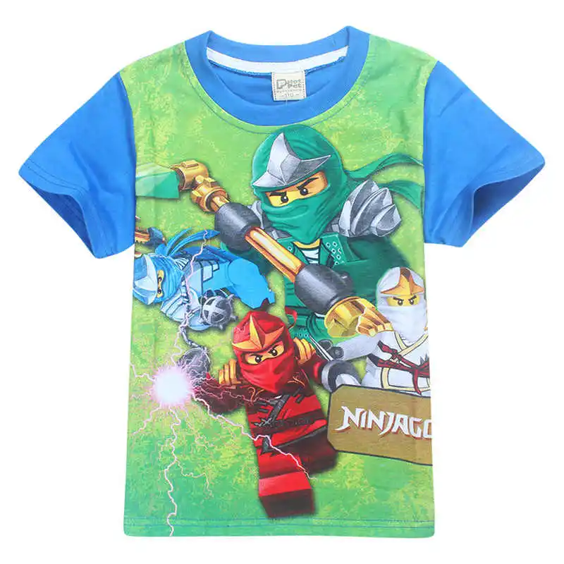 Футболки для мальчиков летние детские футболки Ninjago 2020 хлопковые костюм и