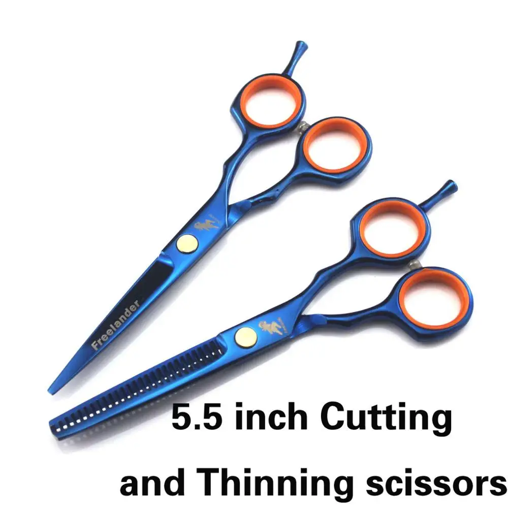 Новые Профессиональные Парикмахерские ножницы для стрижки волос набор парикмахерских ножниц высокого качества салон 5,5 дюймов Цвет Черный - Цвет: 2
