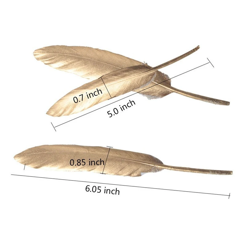 Золотого и серебряного цвета, перья гуся/утки, самодельные аксессуары для ювелирных изделий, свадебные украшения, новейшие на рынке Шлейфы