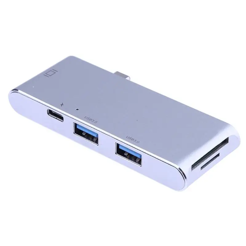 7 в 1 USB-C 3,1 до 2 USB 3,0 концентратор+ SD/TF кардридер с 4 K HDMI+ зарядка PD порт для Macbook Pro/Google notebook/DELL XPS