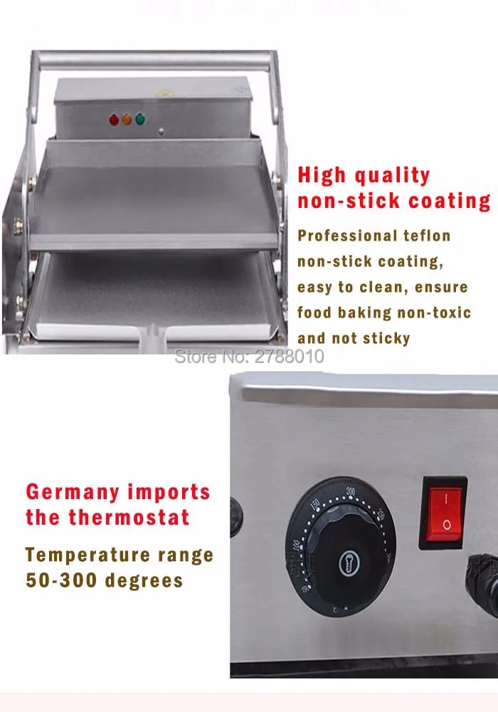 Коммерческий производитель гамбургеров электроприбор для гамбургеров машина для выпечки гамбургеров нагревательная сковорода BHB-6