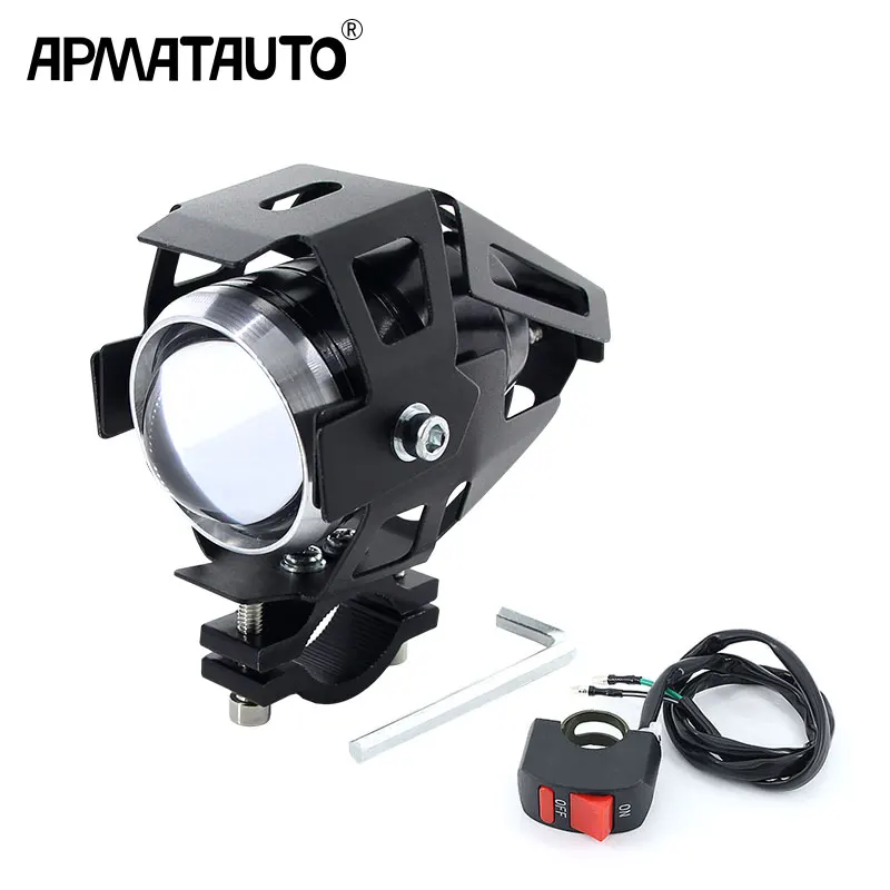 Apmatauto 1PCS White 10w Motorcycle Headlight Moto led lights motorbike font b lamp b font U5