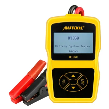 

BT360 12V Car Battery Tester Digital Auto Test Analyzer Scanner ABS Car Battery Tester