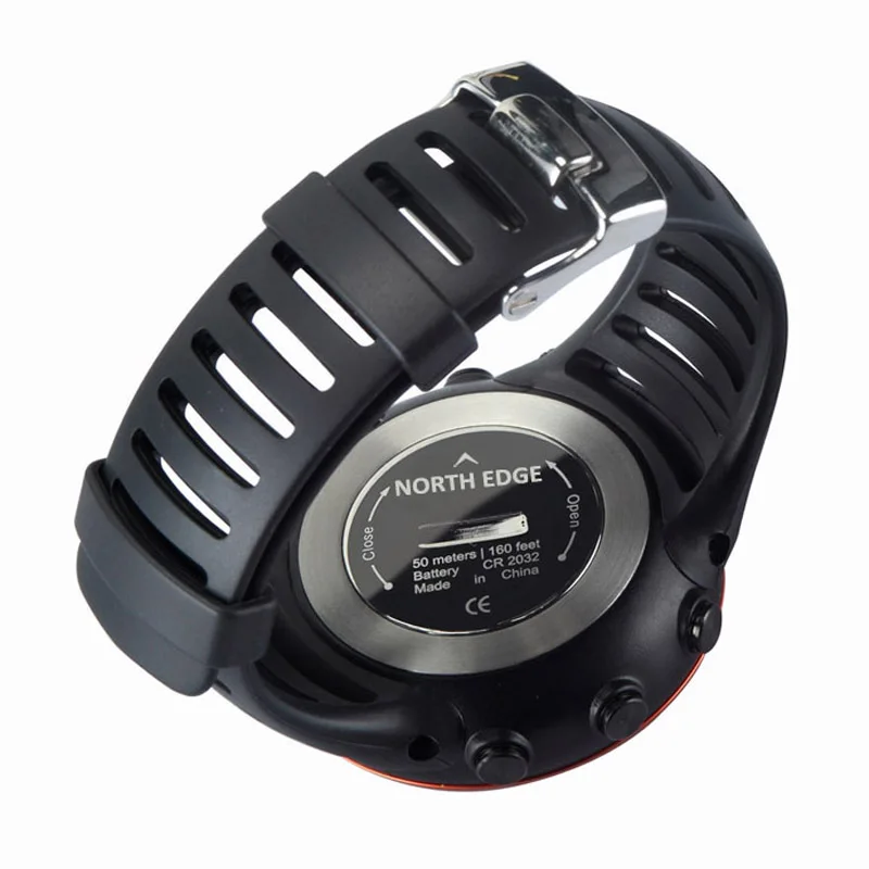 Goedkoop NORTHEDGE Mannen Digitale horloges outdoor horloge klok Vissen weer Hoogtemeter Barometer Thermometer Hoogte Klimmen Wandelen uur