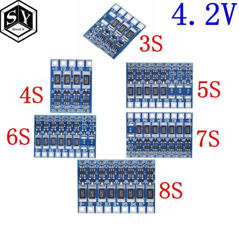 3S 4S 5S 6S фотоаппаратов моментальной печати 7S 8S 21V 4 2 v Li Ion балансировки доска 18650