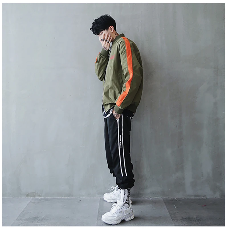 Bomber Jacket Men Pilot Printed Streetwear  (12)