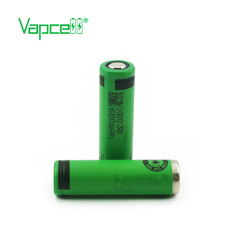 

Vapcell 100% original battery 14500 680mah and batteries button top