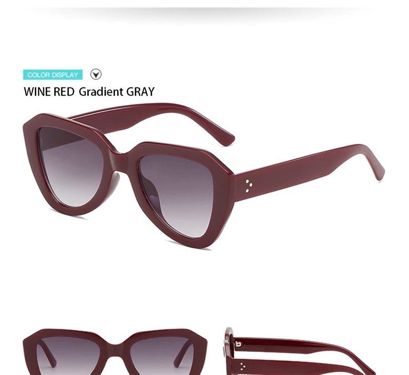 SIMPRECT, кошачий глаз, солнцезащитные очки для женщин, модные, черные, кошачий глаз, солнцезащитные очки, фирменный дизайн, Ретро стиль, треугольные солнцезащитные очки YJ1050
