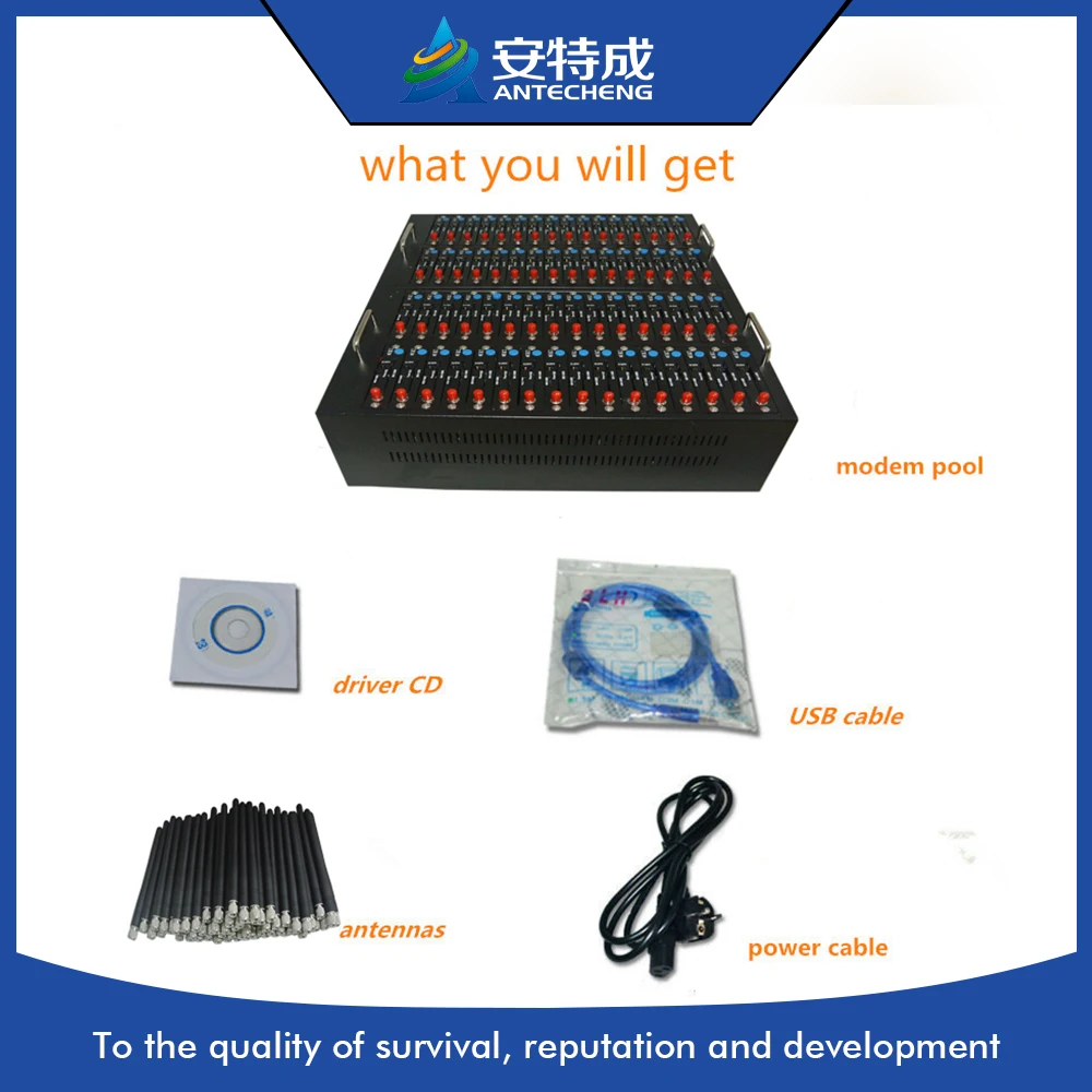 

64 port usb gsm modem pool for bulk sms mms mobile recharge ussd stk
