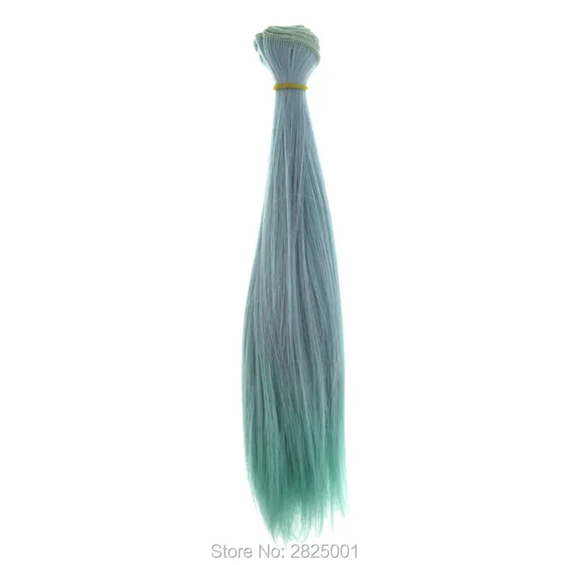 1 шт. 25 см * 100 парик BJD для кукол цвета радуги черный коричневый фиолетовый 1/3 1/4