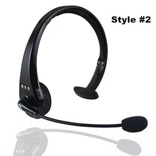 Mono Hands Free Over the head boom mic Wireless Bluetooth headset