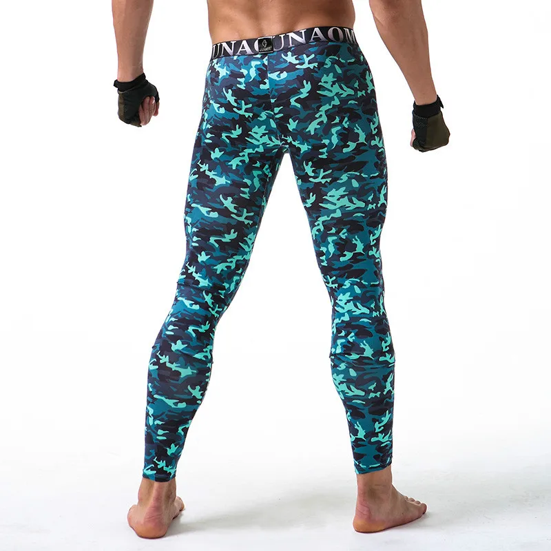 Thermal Underwear Mens Leggings Printed Camouflage Hip Hop Sexy Long John Autumn Leggins Hombre Thermal Pants Modal Male Youth