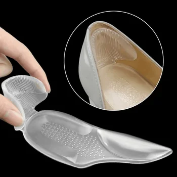 

Silicone Heel Pad Insert Arch Flatfoot Support Heel Protector Gel Feet Care Insoles Self-Adhesive Cushion Shoe Insert
