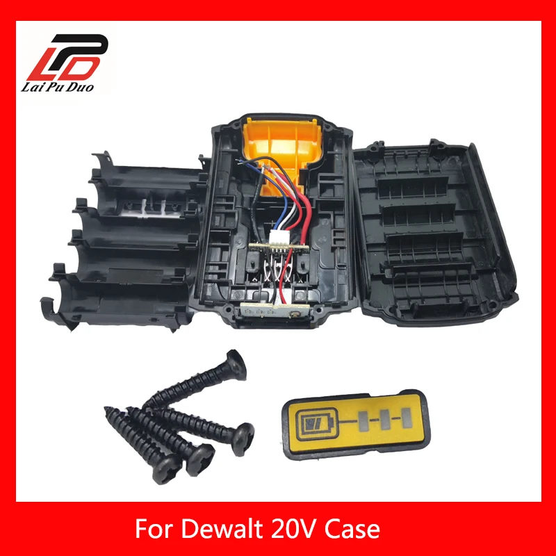 Для Dewalt 18V 20V Замена батареи пластиковый корпус литий-ионный аккумулятор крышка части 3.0Ah 4.0Ah DCB201, DCB203, DCB204, DCB200