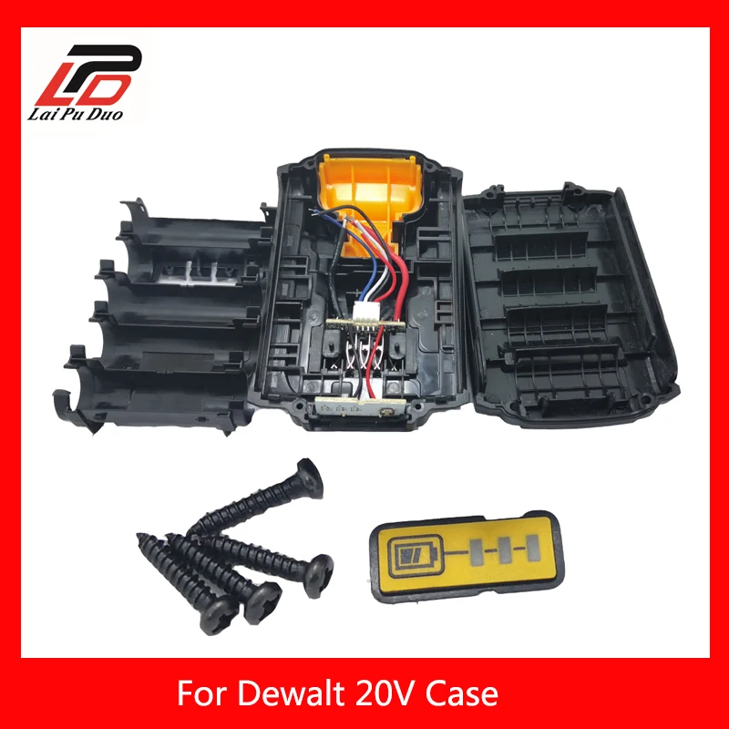 

For Dewalt 18V 20V Battery Replacement Plastic Case Li-Ion Battery Cover Parts 3.0Ah 4.0Ah DCB201,DCB203,DCB204,DCB200