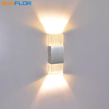 

4W LED Wall Light Rectangular acrylic Indoor LED Wall Lamp Bedroom Light Living Room Balcony Aisle Corridor Sconce