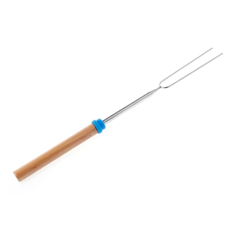 Xuniu Stick in Acciaio Inox Stick Barbecue Marshmallow Roasting Sticks Extanding Roaster Telescoping da 31 cm a 82 cm Colore a Caso 