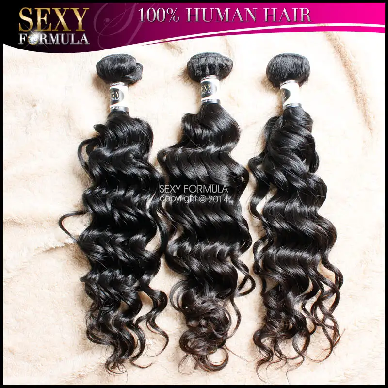 

Sexy Formula Hair Virgin Natural Wave Brazilian Hair Weave 6A Hot 3 bundles Free shipping Brazilian Human Hair Water Wave
