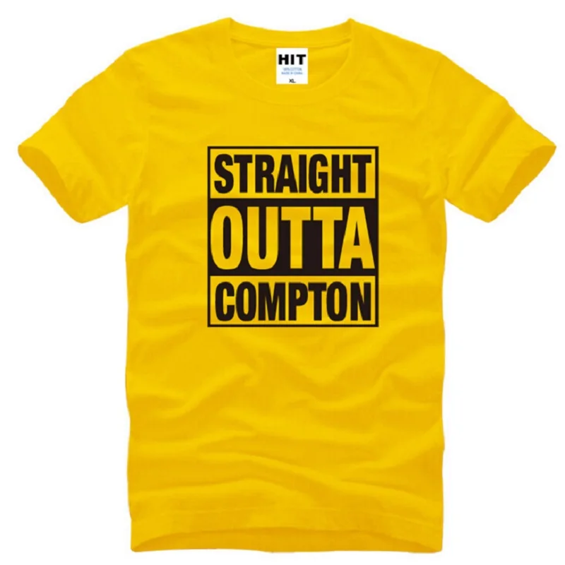 High Quality NWA Straight Outta Compton T Shirts Men Pure Cotton Short 