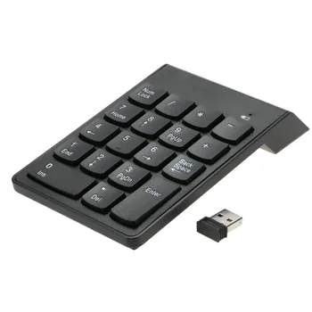

2.4G USB Numeric Keypad Wireless Number Pad 18 Keys Mini Digital Keyboard for iMac/MacBook/MacBook Air/Pro Laptop PC Notebook