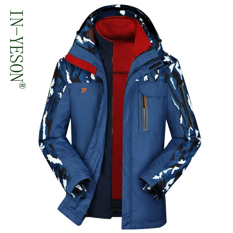 

Liner detachable men's windbreaker Autumn Winter thick warm fleece jacket hunting camping hiking outdoor camouflage jacket coat