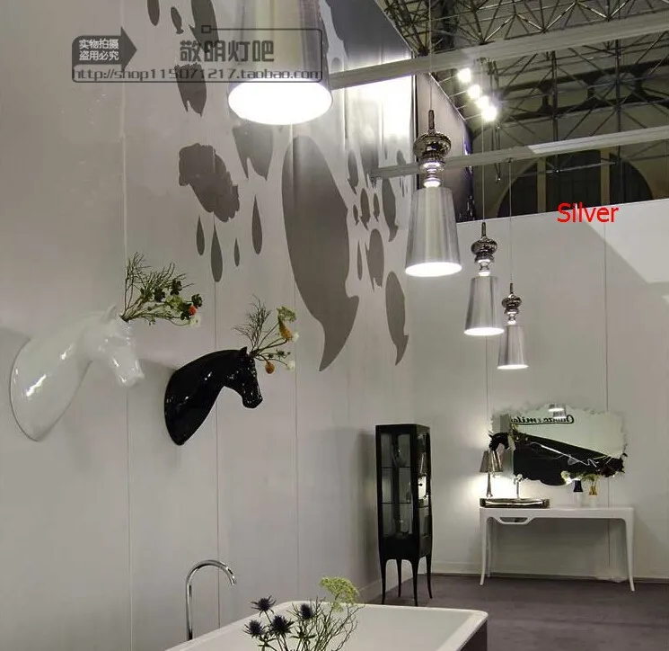 silver pendant lamp