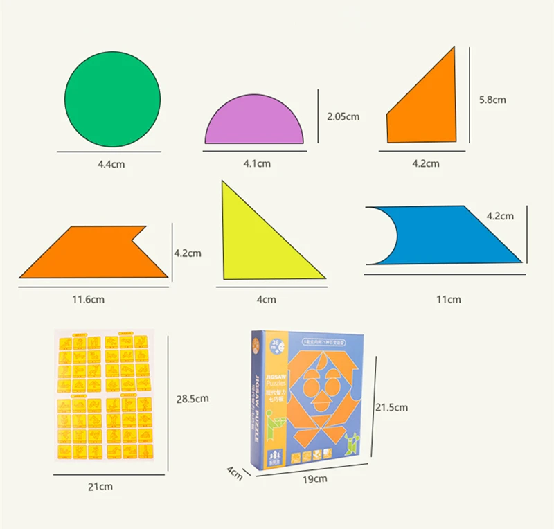 Набор 3D пазлов Монтессори, Игрушки для маленьких детей, детские карточки, Oyuncak Juegos Educativos, Обучающие пазлы для детей раннего возраста, Танграм