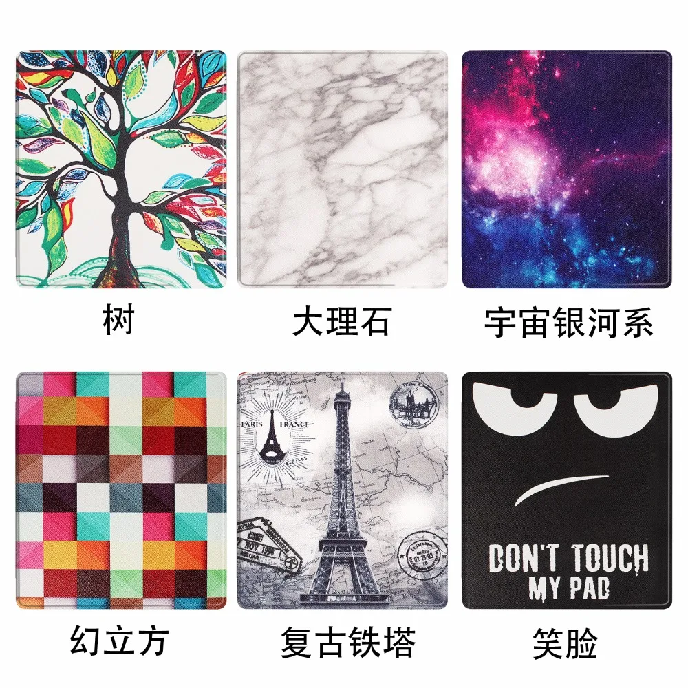 

Printed Ultra Slim Cover For Kindle Oasis 2017 7 Inch Case PU Leather Magnetic Case for Amazon Kindle Oasis 7'' + Stylus Pen