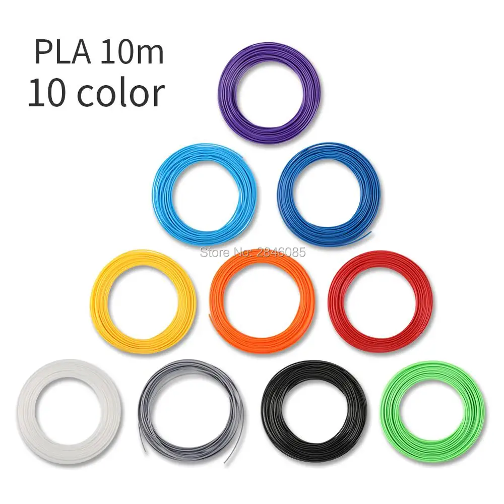 CREALITY 3D 10 м x 10 цветов, материал для 3D печати, нить для 3D ручки PLA 1,75 мм для 3D принтера Impresora, ручка-карандаш
